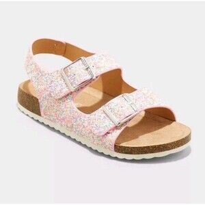 Cat & Jack Toddler Reagan Footbed Open Toe Sandals Multicolor Buckle